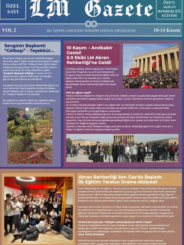 LM 5.0 Akran Rehberliği Gazete